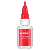 Клей универсальный Супер-клей КОНТАКТ 20 г, бл., арт. КМ 120-Б20