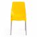 Стул GENIUS (mod 75) металл/пластик, 46x56x84cм, желтый/ножки хром