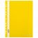Скоросшиватель пластиковый с перфорацией BRAUBERG EXTRA, А4, 140/180 мкм, желтый, 272899