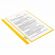 Скоросшиватель пластиковый с перфорацией BRAUBERG EXTRA, А4, 140/180 мкм, желтый, 272899