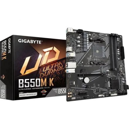 Материнская плата Gigabyte B550M K,sAM4,AMD B550,4xDDR4 mATX