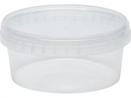 Контейнер п/п 0,3л. круглый, d118мм, с прозрачной крышкой цв. прозрачный