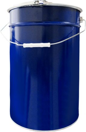 Ведро металл 27л. крышка-обруч  синий