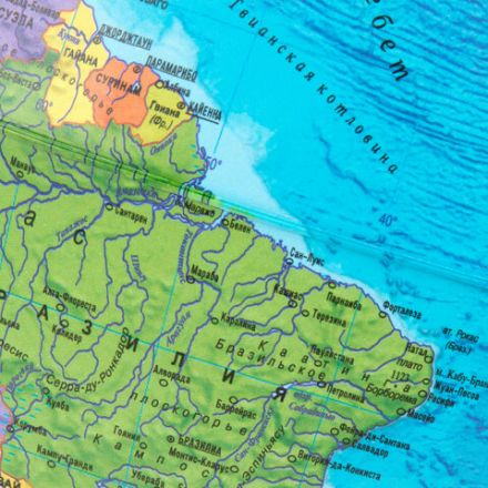 Глобус интерактивный + очки VR политический, Globen, 32 см, рельефный, с подсветкой, INT13200315