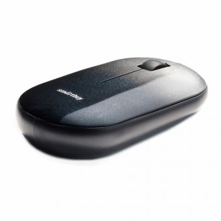 Мышь беспроводная бесшумная SMARTBUY 266AG-K, USB, 2 кнопки + 1 колесо, оптическая, черная, SBM-266AG-K