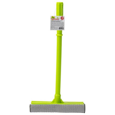 Окномойка ЛЮБАША, пластиковая ручка 40 см, рабочая часть 20 см (стяжка, губка, ручка), 603614 Окномойка ЛЮБАША, пластиковая ручка 40 см, рабочая часть 20 см (стяжка, губка, ручка), 603614