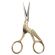 Ножницы для вышивания и рукоделия 120 мм, ЦАПЕЛЬКИ, золотистые, ОСТРОВ СОКРОВИЩ, 665601