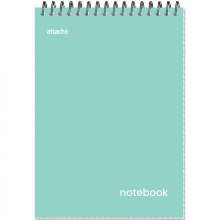 Блокнот Attache Акварель гребень картон А5 60л бирюзовый