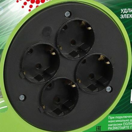 Удлинитель силовой ЭРА ПВС 3х1,5мм2 50м на пласт.катушке c/з 4 розетки