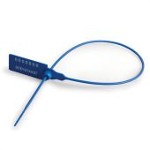 Пломбы пластиковые номерные УНИВЕРСАЛ, самофиксирующиеся, длина рабочей части 350 мм, СИНИЕ, КОМПЛЕКТ 50 шт., 600809