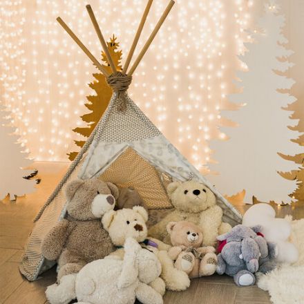 Электрогирлянда-занавес комнатная "Штора" 3х3 м, 196 LED, теплый белый свет, 220 V, ЗОЛОТАЯ СКАЗКА, 591352