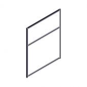 Секция комбинированной перегородки RP115SL90 Серый/Красный 26-22 900х22х1115 Секция комбинированной перегородки RP115SL90 Серый/Красный 26-22 900х22х1115