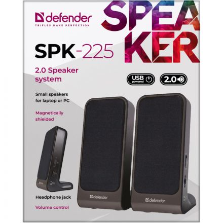 Акустическая система 2.0 Defender SPK-225 4 Вт, питание от USB