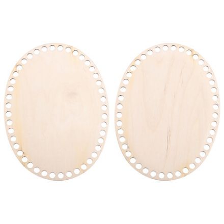 Донышки деревянные для вязания овальные, 2 шт., 20х15 см, BRAUBERG HOBBY, 665319