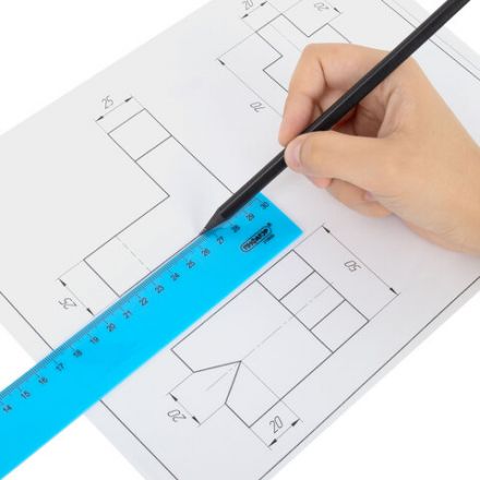Линейка пластиковая 30 см ПИФАГОР, неоновая, ассорти, 210838 Линейка пластиковая 30 см ПИФАГОР, неоновая, ассорти, 210838