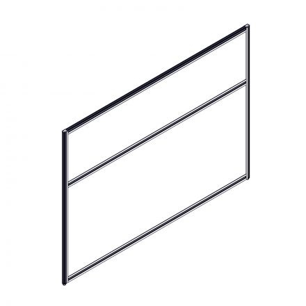 Секция комбинированной перегородки RP115SL160 Серый/Зеленый С 30 1600х22х1115