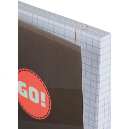 Тетрадь общая А5 96л №1School Motocross черн-крас,клет,скреп, ВД-лак