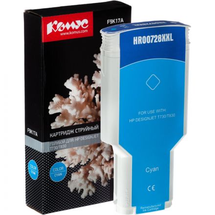 Картридж струйный Комус 728 F9K17A гол. 300мл для DJ T730/T830