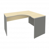 Riva Стол криволинейный правый А.СА-3 (R) Клён металлик 1400*1200*750 Riva Стол криволинейный правый А.СА-3 (R) Клён металлик 1400*1200*750