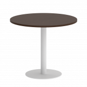 Home Office Стол круглый VR.SP-5-90.1 Венге/Белый металл 900*900*750