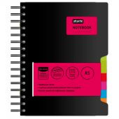 Бизнес-тетрадь А5,200л,кл,греб. Attache Selection Office book черн металлик Бизнес-тетрадь А5,200л,кл,греб. Attache Selection Office book черн металлик