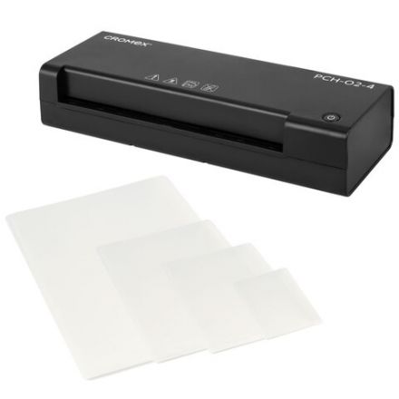 Ламинатор А4, пленки 60-150 мкм, скорость 30 см/мин, 20 пленок В ПОДАРОК!, CROMEX (КРОМЕКС) PCH-02-4, 533022 Ламинатор А4, пленки 60-150 мкм, скорость 30 см/мин, 20 пленок В ПОДАРОК!, CROMEX (КРОМЕКС) PCH-02-4, 533022