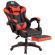 Кресло компьютерное DEFENDER "Tornado", 2 подушки, подставка для ног, экокожа, черное/красное, ш/к 26722, 64057