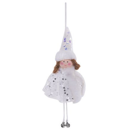 Украшение елочное, "Девочка", 19 см, полиэстер, ассорти 4 дизайна, ЗОЛОТАЯ СКАЗКА, 592606