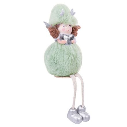 Украшение елочное, "Девочка", 19 см, полиэстер, ассорти 4 дизайна, ЗОЛОТАЯ СКАЗКА, 592606