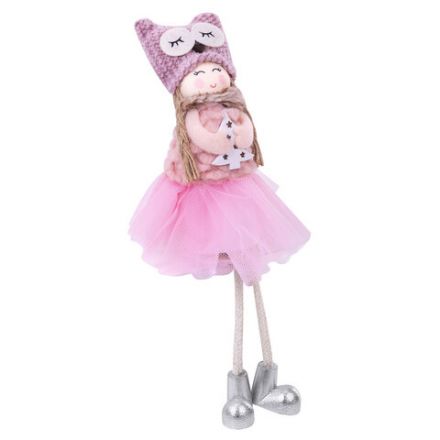 Украшение елочное, "Девочка", 19 см, полиэстер, ассорти 4 дизайна, ЗОЛОТАЯ СКАЗКА, 592606