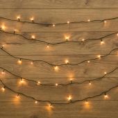 Электрогирлянда Твинкл-Лайт 20м,темно-зел ПВХ,160LED, теплый белый, 303-116