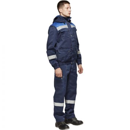 Костюм рабочий летний муж.Антей СОП син/вас (КПК) 44-46 (88-92)/182-188 Костюм рабочий летний муж.Антей СОП син/вас (КПК) 44-46 (88-92)/182-188