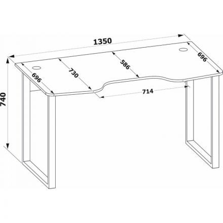 Стол компьютерный Сокол КСТ-19  Белый