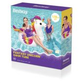 Надувной круг для плавания "Волшебный Единорог" 119х91 см, от 10 лет, BESTWAY, 36159