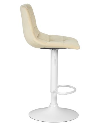 Набор 2 шт Стул барный DOBRIN TAILOR WHITE, бежевый велюр (MJ9-10)
