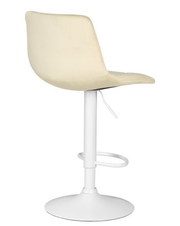 Набор 2 шт Стул барный DOBRIN TAILOR WHITE, бежевый велюр (MJ9-10)