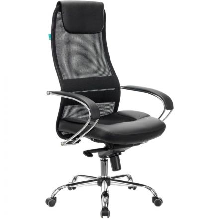 Кресло VB_Бюрократ CH-609SL черный TW-01 TW-11 эко.кожа/сетка крест.металл Кресло VB_Бюрократ CH-609SL черный TW-01 TW-11 эко.кожа/сетка крест.металл