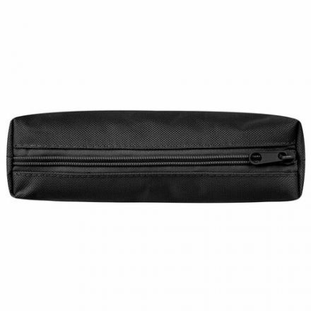 Пенал-тубус ПИФАГОР на молнии, ткань, черный, 20х5 см, 272255