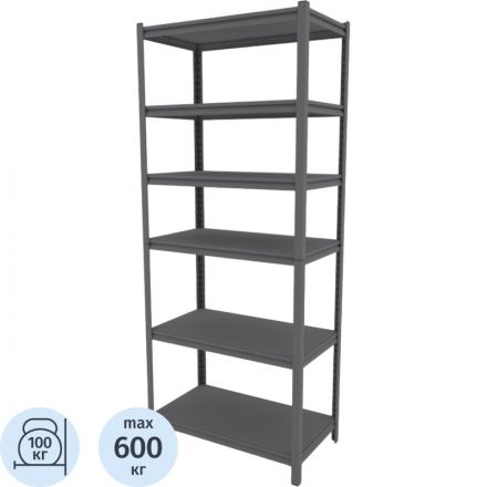 Стеллаж металлический Ульт_Everest Beamy Luxe-100-40/90/220-6-C (Разборный) Стеллаж металлический Ульт_Everest Beamy Luxe-100-40/90/220-6-C (Разборный)