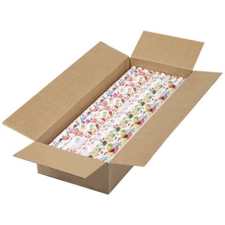 Бумага упаковочная подарочная мелованная "Sweet Life", 70х100 см, 10 дизайнов ассорти, ЗОЛОТАЯ СКАЗКА, 591920