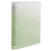 Тетрадь на кольцах БОЛЬШАЯ 305х235 мм А4, 120 л., пластик, с разделителями, BRAUBERG, Зеленый, 404625