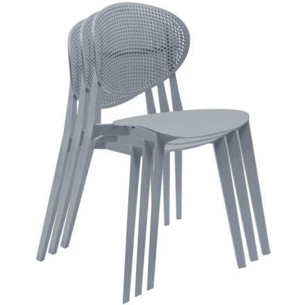 Стул для столовых SHT-S111-P серый/серый 213555