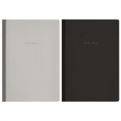 Тетрадь А4 96 л. BRAUBERG, на сшивке с корешком, клетка, обложка картон, "Minimal Classic", 405281