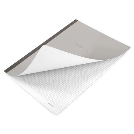 Тетрадь А4 96 л. BRAUBERG, на сшивке с корешком, клетка, обложка картон, "Minimal Classic", 405281