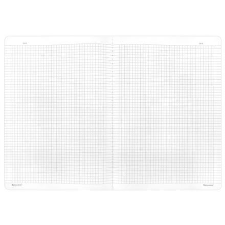 Тетрадь А4 96 л. BRAUBERG, на сшивке с корешком, клетка, обложка картон, "Minimal Classic", 405281