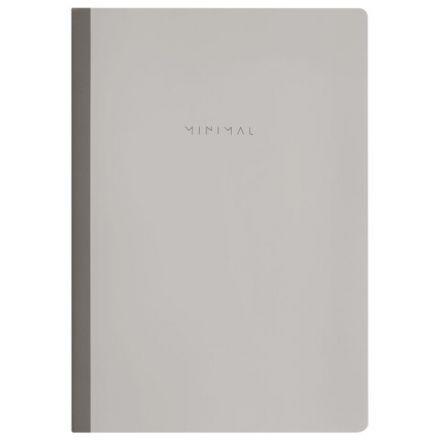 Тетрадь А4 96 л. BRAUBERG, на сшивке с корешком, клетка, обложка картон, "Minimal Classic", 405281