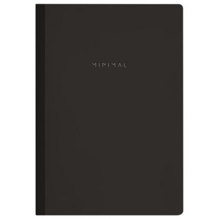 Тетрадь А4 96 л. BRAUBERG, на сшивке с корешком, клетка, обложка картон, "Minimal Classic", 405281