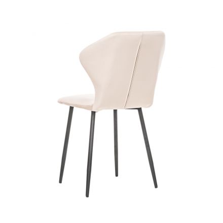 Стул Leset Гувер полоса Ultra Sand, Ткань Велюр