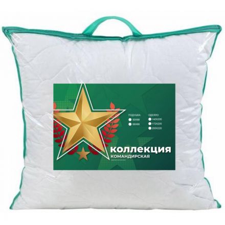 Подушка 68х68 микрофибра/холофитекс, Командирская (СХК-77-4)