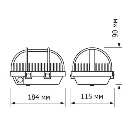 Светильник ЖКХ TOPFORT НБП 01-60-002 У3,со стеклом,белый,для ламп E27 60Вт